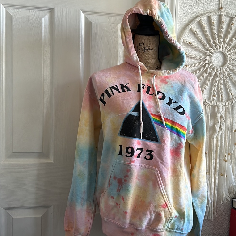 NWOT PINK FLOYD | TIE DYE HOODIE | Small